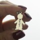 Personalised Boy Pendant on Lobster Clasp Silver