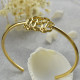 Personalised Celebrity Monogram Initial Bangle 18ct Gold Plated