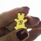 Cute Teddy Bear Initial Charm Necklace 18ct Gold Plated