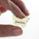 Personalised Charming Butterfly Pendant Name Necklace Silver