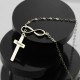 Infinity Cross Name Necklace Sterling Silver