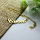 Personalised Carrie Name Necklace Solid Gold 18ct