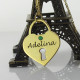 I Love You Heart Lock Keepsake Necklace With Name 18ct Gold Plated