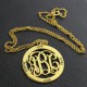 Family Monogram Name Necklace In 18ct Gold Plated