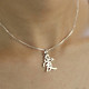 Custom Chinese/Japanese Kanji Pendant Necklace Silver