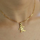 Custom Chinese/Japanese Kanji Pendant Necklace Gold Plated Silver