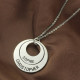 Engraved Ring Mother Necklace Sterling Silver