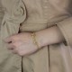 Custom Women's Name Bracelet 18ct Gold Plated