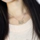 Personalised Cube Monogram Initials Necklace Sterling Silver
