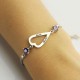 Love Jewellery Set- Open Heart Name Necklace  Bracelet