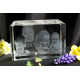 Personalised Crystal With 2D/3D Photo Engraved