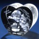 Heart Shape Crystal With 2D/3D Photo Engraved