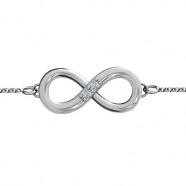 Personalised Twosome  Infinity Bracelet