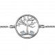 Personalised 1 - 4 Stone Family Tree Bracelet