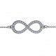 Personalised Accented Infinity Bracelet