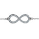 Personalised Accented Infinity Bracelet