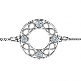 Personalised Circular Infinity Bracelet