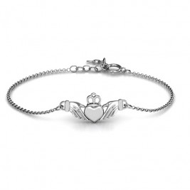 Personalised Classic Claddagh Bracelet