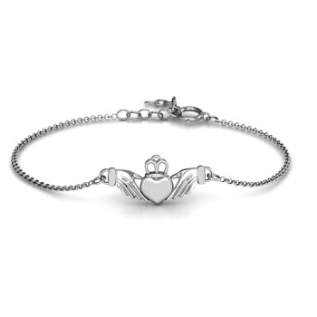 Personalised Classic Claddagh Bracelet