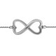 Personalised Double Heart Infinity Bracelet