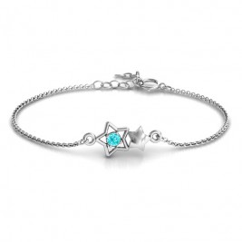 Personalised Me and My Shadow Star Bracelet