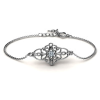 Personalised Vintage Star of David Bracelet