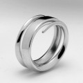 18ct White Gold Full Spiral Ring