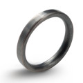 3 mm brushed matte flat court wedding ring