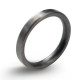 3mm Brushed Matte Flat Court Silver Wedding Ring