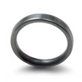 3 mm brushed matte flat court wedding ring
