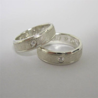 Slim Diamond Set Band