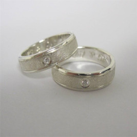 Slim Diamond Set Band