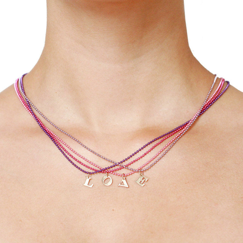 Alphallumer Initial Necklace or Bracelet Alphallumer initial necklace