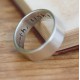 Pure And Simple Personalised Mens Ring