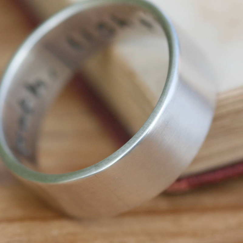 Pure and Simple Personalised Men's Ring Pure and Simple Personalised Men's Ring product view