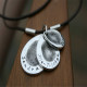 Teardrop Trio Mens Personalised Fingerprint Chain