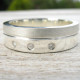 18ct Gold Handmade Mens Chunky Diamond Ring