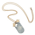 Military Tag Necklace Engraving Detail Engraving detail on military tag necklace