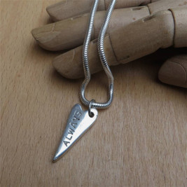 Always Silver Arrowhead Heart Pendant