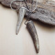 Antler Tip Silver Pendant