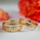 Bark Effect Rings In 18ct Yellow Gold