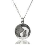 Personalised Walk With Me Dog Necklace