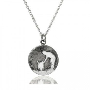 Personalised Walk With Me Dog Necklace