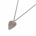 British Flag Stamp Silver Plectrum Necklace British flag stamp plectrum necklace