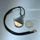 Carbon Fibre Tear Drop Pendant Necklace