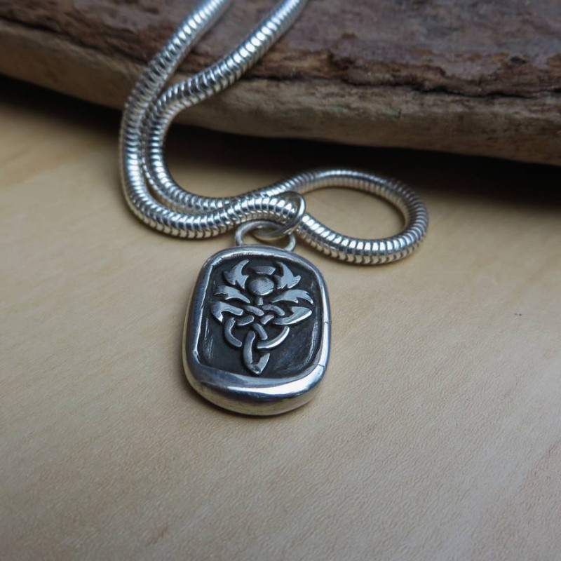 Celtic Thistle Pendant Gallery View Celtic Thistle Pendant gallery view