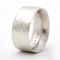 Chunky hammered ring