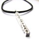 Chunky Silver Bar Necklace