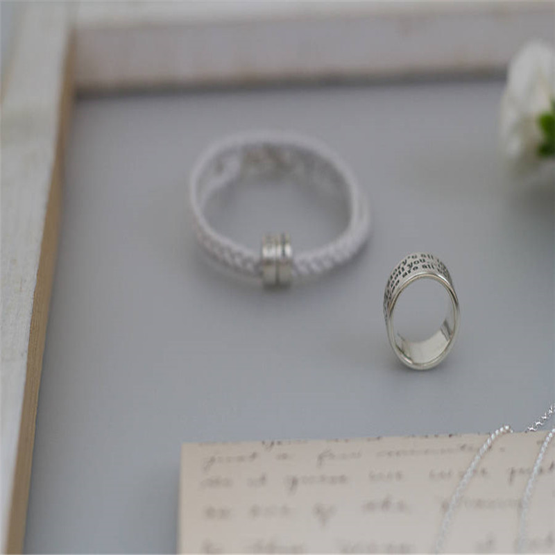 Personalised Sterling Silver Message Ring Personalised sterling silver message ring product view