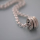 Chunky Silver Washer Necklace